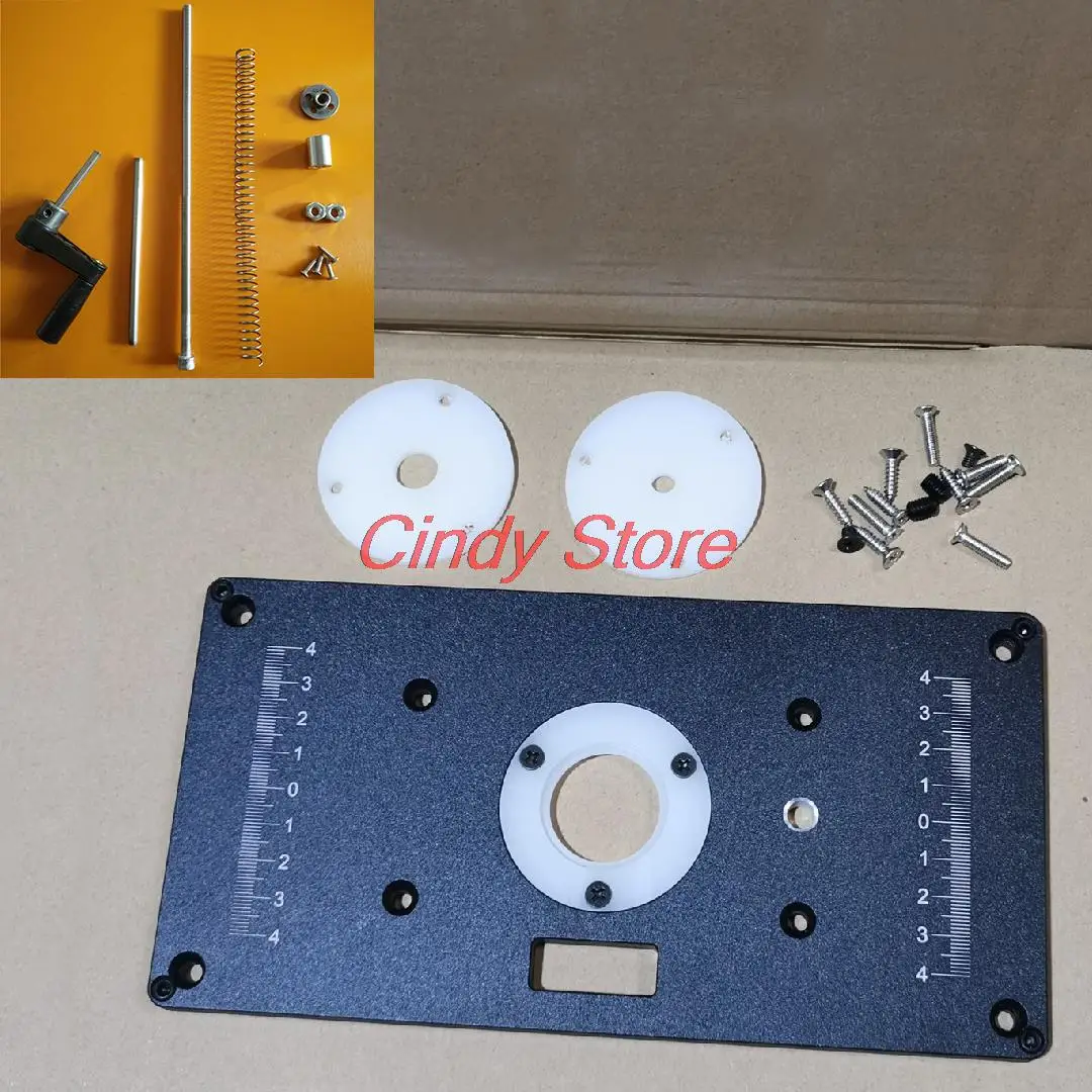 Trimming Machine Router Table Insert Plate special Lift Refit Aluminum Flip For Woodworking Work Bench Plunge Router Base