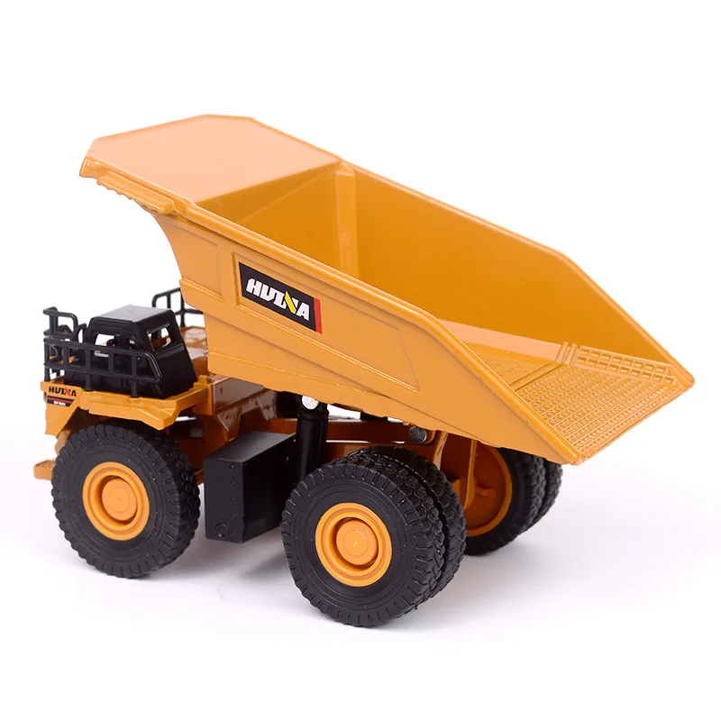 Huina Alloy Car Model Kids Toys Mini Diecast Truck 1:60 Simulated Dumper Model Collection Construction Vehicle Childern Gift