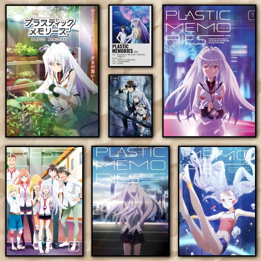 slice of life anime Plastic Memories Poster HD art sticky wall waterproof home living room bedroom bar aesthetic decoration