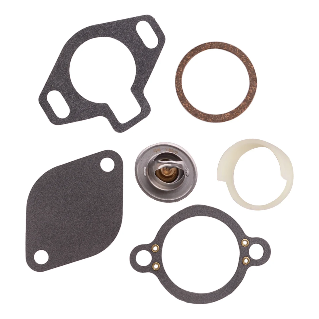 

807252T8 Thermostat 160°F Kit With Sleeve Fit For Mercruiser V6 V8 GM 5.0L 5.7L 7.4L 8.2L 807252Q5 18-3647 23-806922 807252T5