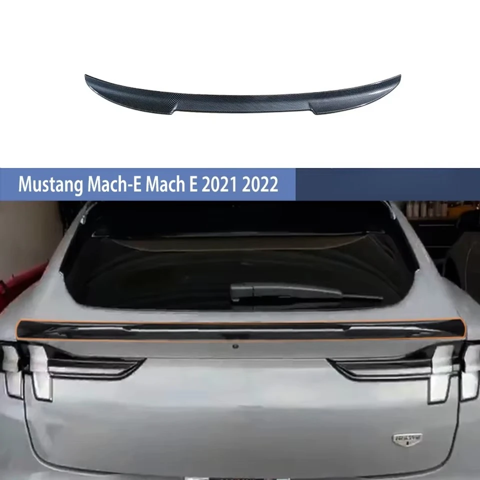 For Mach-E Mach E 2021 2022 Car Rear Roof Trunk Spoiler Tail Wings Posterior Lip Decoration Body Kit Accessoriea