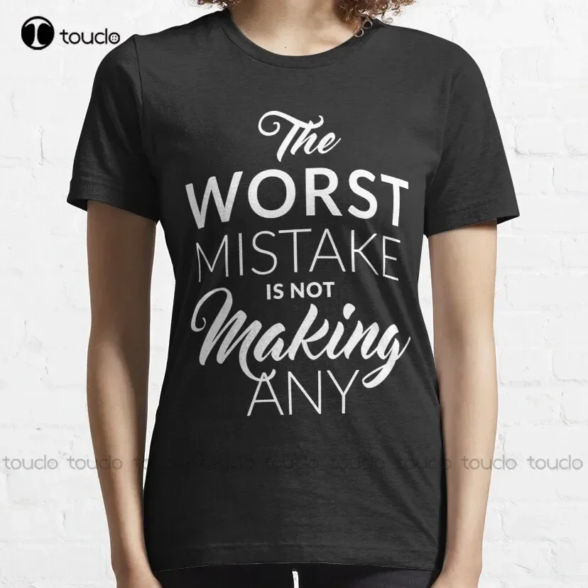 Mistakes Help Us Grow Essential T-Shirt Purple Shirt Custom Aldult Teen Unisex Digital Printing Tee Shirt Xs-5Xl