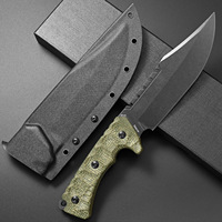 Eafengrow NEW EF161 Fixed Blade Knife Sleipner Steel Blade Micarta Handle Full Tang EDC Fix Knifes for Camping Adventure