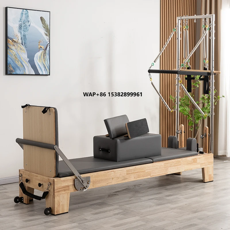 

Pilates price High Quality Studio/Home Products New Style Yoga Bed Pilates Reformer oak wooden Pilates Reformer with tower