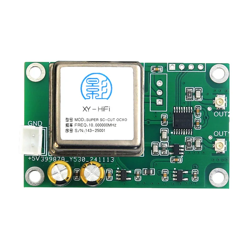 

OCXO constant temperature crystal oscillator clock 10MHz frequency multi-channel frequency reference PLL output Raspberry Pi