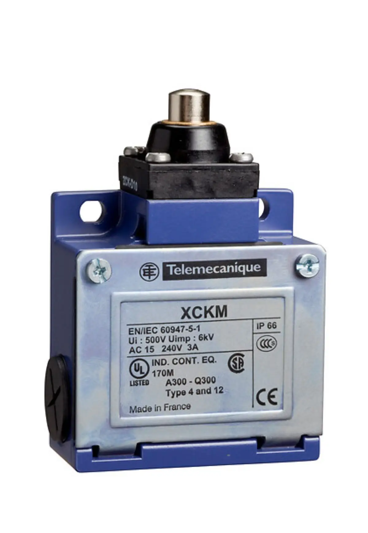 xckm110h29c-トラベルスイッチ-xcスタンダード、xckm、金属製エンドプランジャー、1nc-1no、スナップアクション、m20