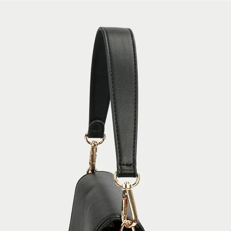 PU Leather Bag Straps For Handbag Bucket Bags Handles DIY Replacement Short Shoulder Strap With Golden Buckle 36/49cm