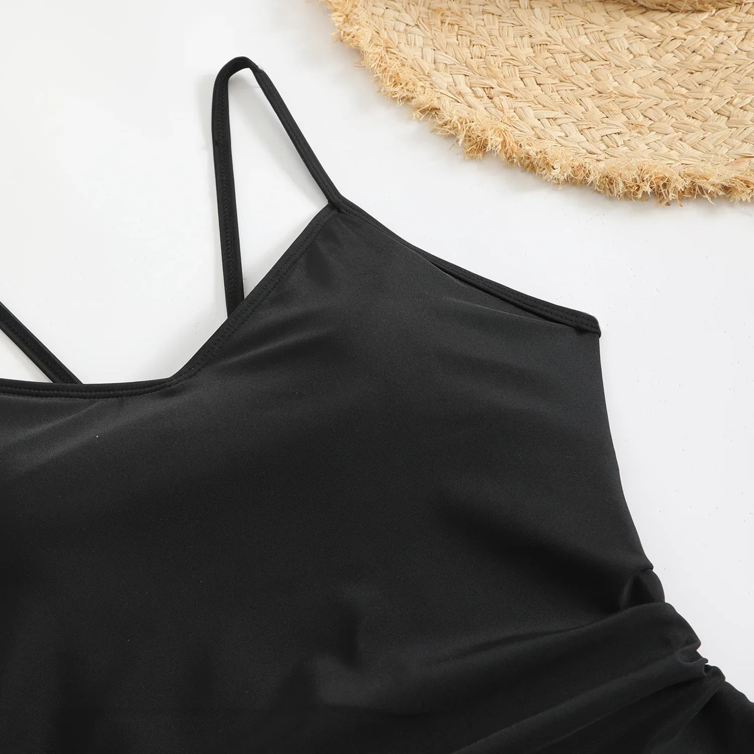 2025 New Brown Bodysuit One Piece Swimsuit Women Thong Swimwear Sexy Backless Bathing Suit Woman Monokini Beach Wear Black White