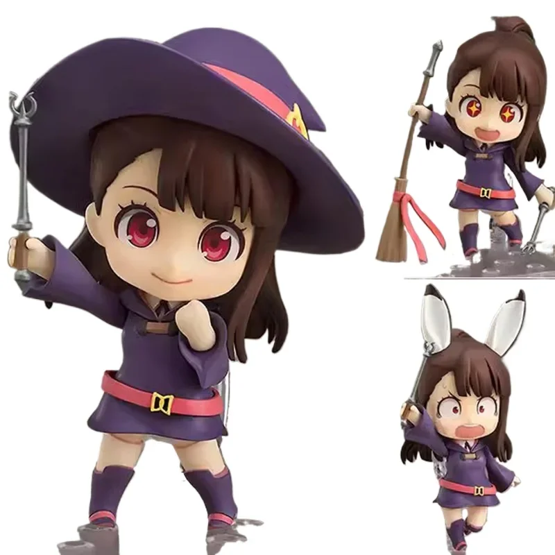 Anime Little Witch Academia Figure Atsuko Akko Kagari #747 Action Figures Q Version Movable Model Pvc Collection Doll Toy Gifts