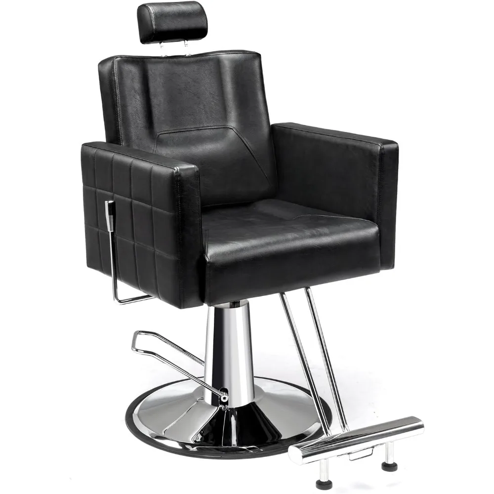 Hydraulic hair salon chair heavy-duty, hair stylist specific salon chair, beauty spa chair, 360 degree rotation,