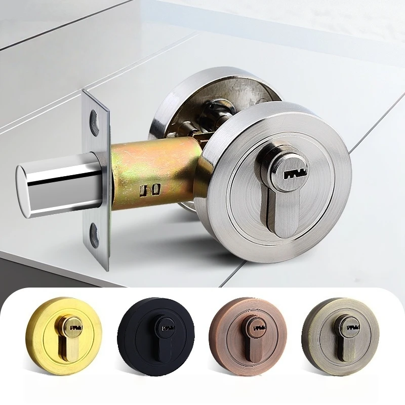 Concealed Wooden Door Locks Single Double-Sided Home Security Privacy Latches for Bedroom Hallway Auxiliary Hidden Door