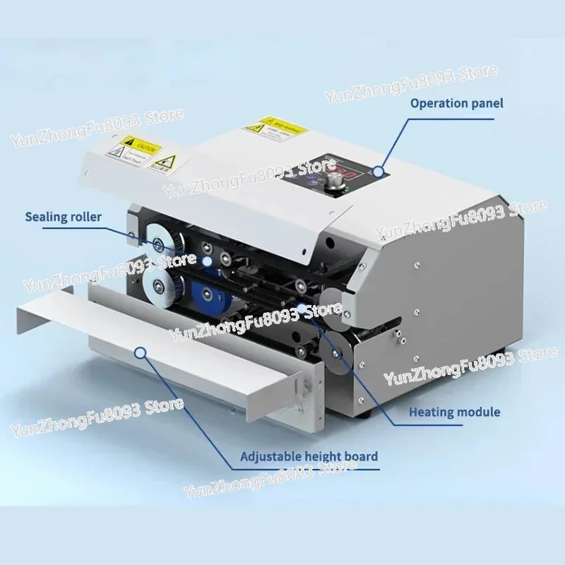 GLF-100 Fully Automatic Sealer Candy Bag Heat Sealing Machine Small Household Snack Food Plastic Bag Quick Seal