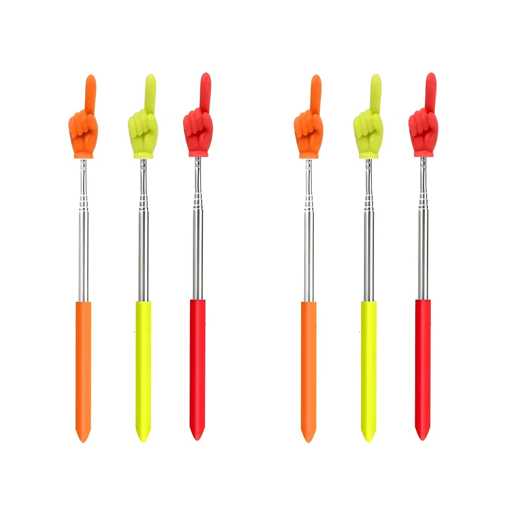 

Stainless Steel Retractable Children's Teaching Pointer, 6-Pack, Fun Teaching Tool