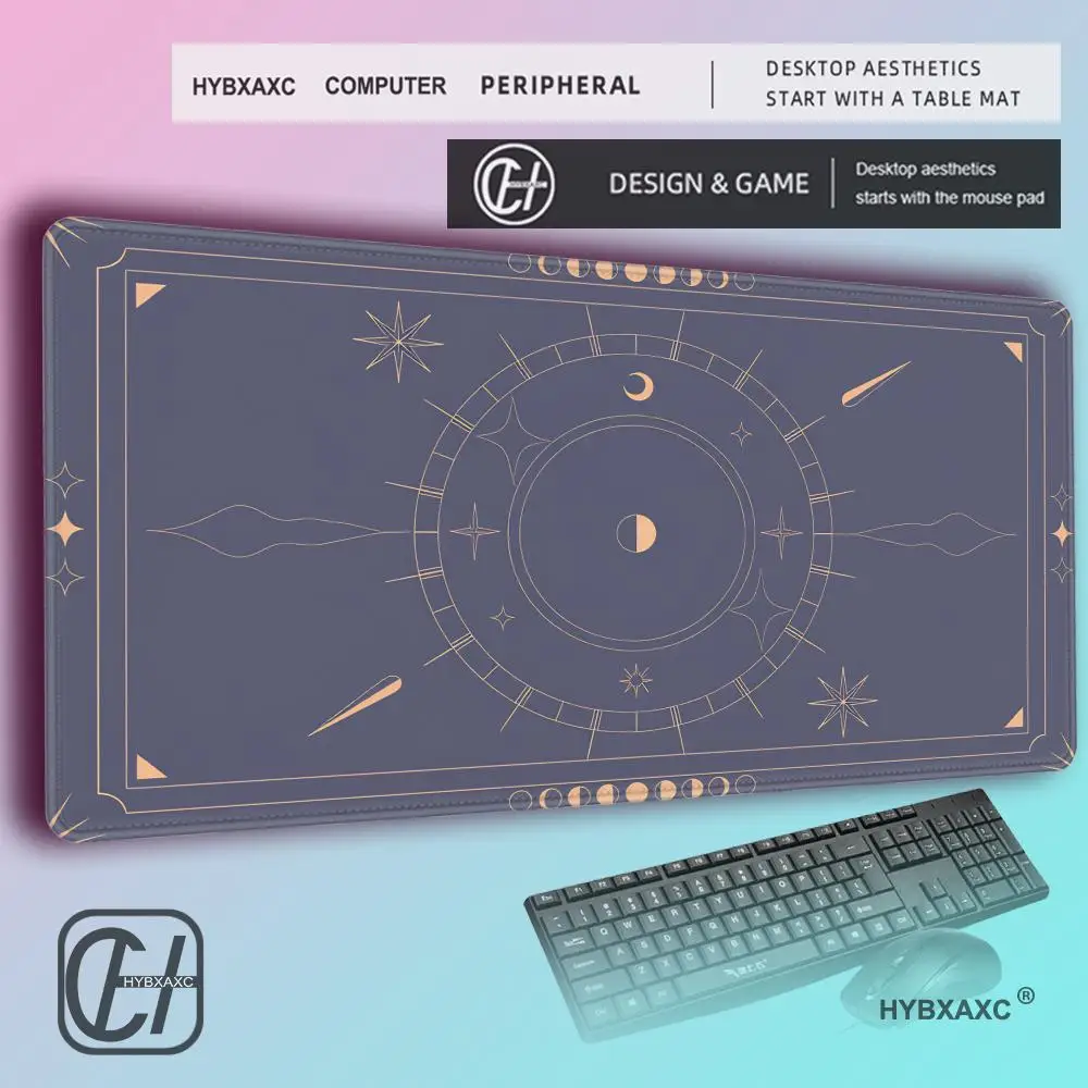 HYBXAXC The Star Tarot Card Large Desk Mat Celestial Witchy Mouse Pad for Home Office Aesthetic Gaming Setup and Tarot Lovers
