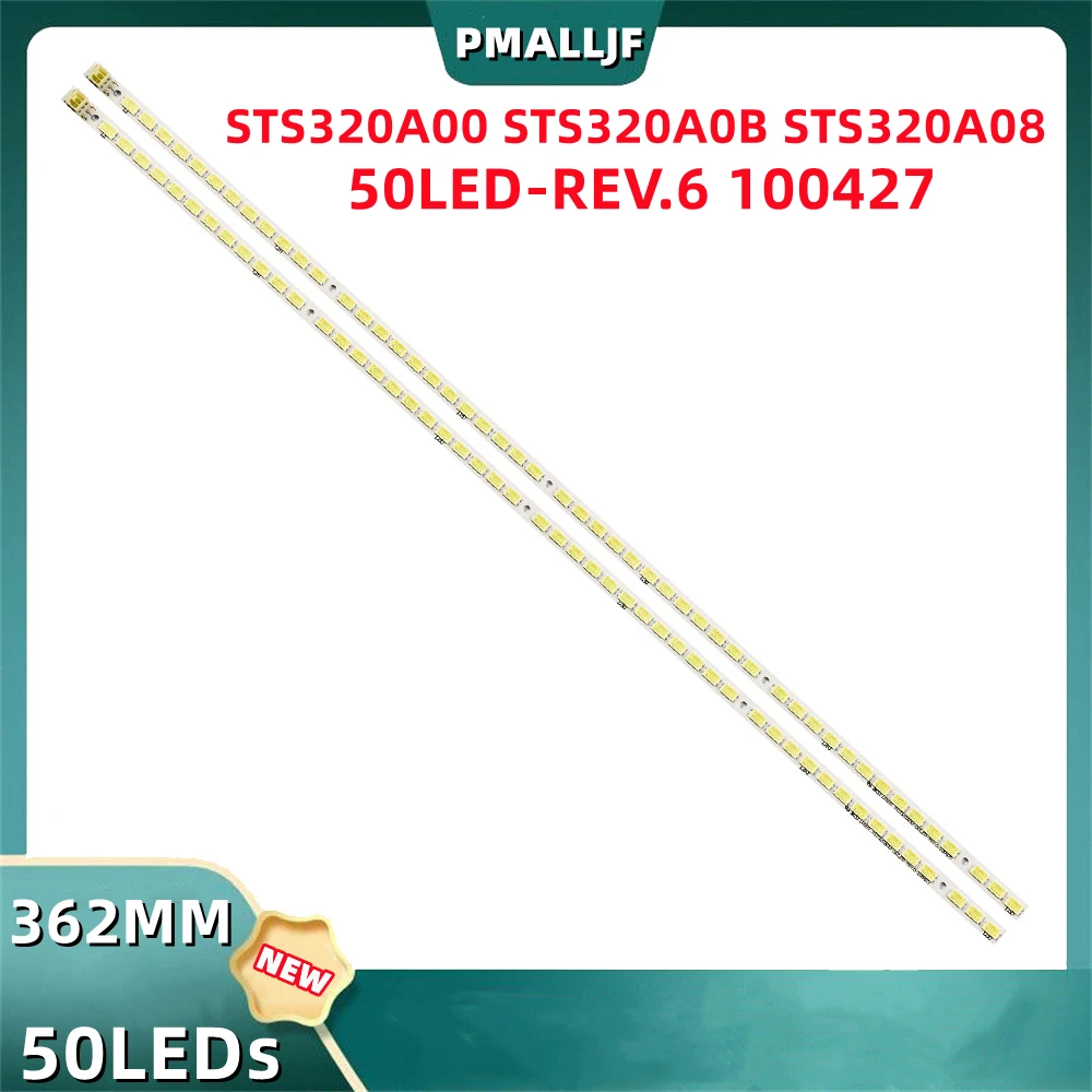 

10Pcs/Set LED Backlight Strip 32-DOWN LJ64-02590A STS320A00 STS320A0B STS320A08-50LED-REV.6 100427 LED32MS92C LTA320AP18