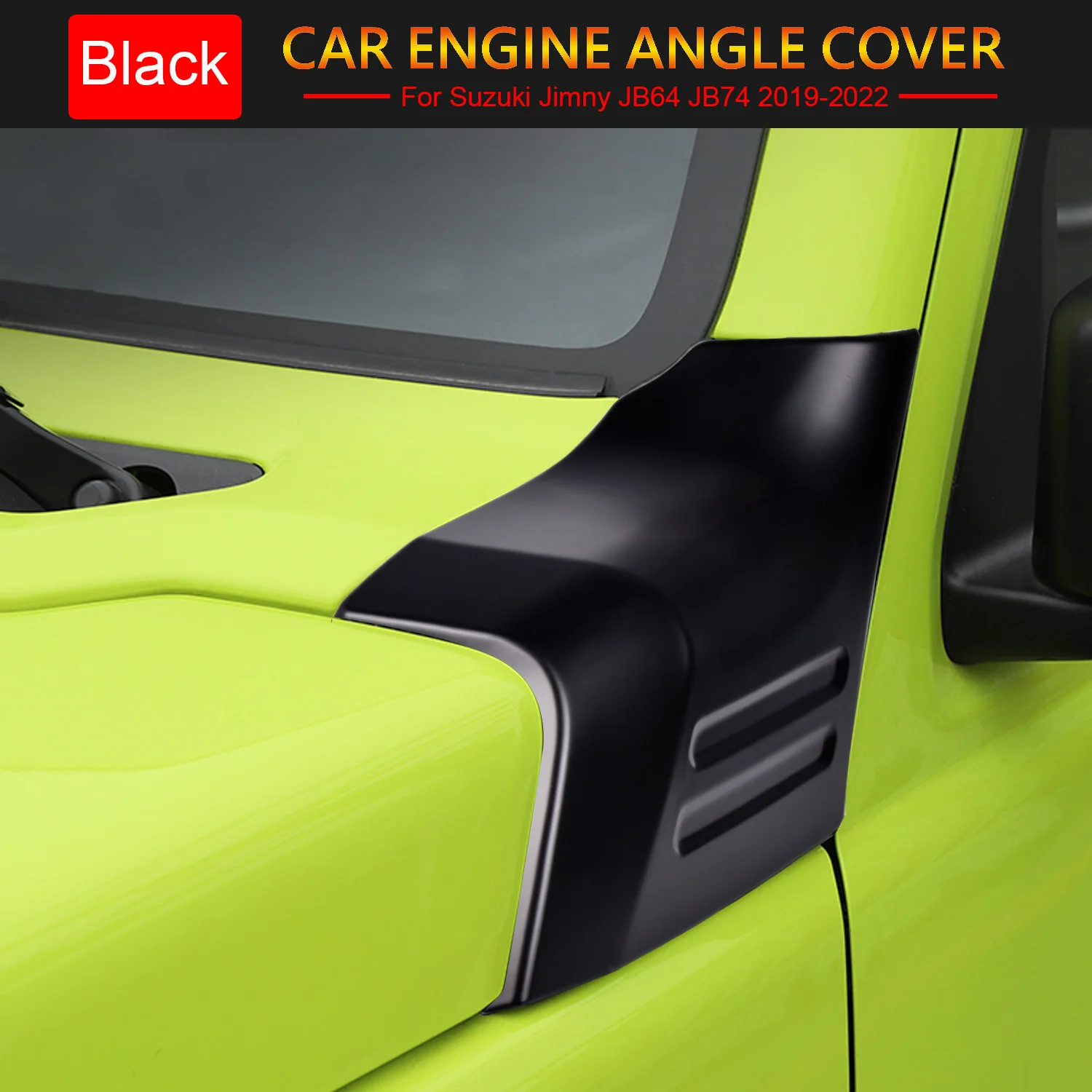 Car Engine Angle Cover Hood Decoration Cover Trim For Suzuki Jimny JB64 JB74 2018-2022 Exterior Styling Pegatinas De Vehículos