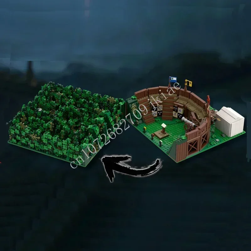 2222 pièces personnalisé MOC modulaire labyrinthe trésor rue vue modèle ensemble-puzzles personnalisés technologie jouet pour enfants anniversaire Christ