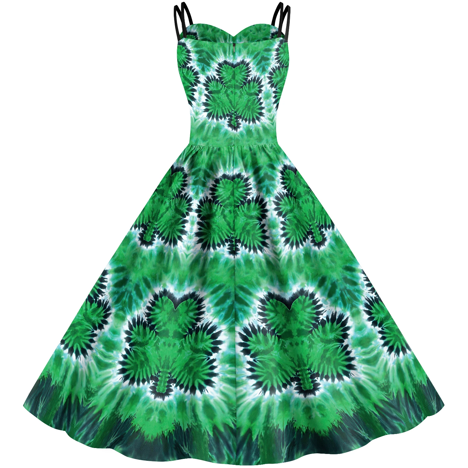 Irish Traditional Festivals Women Green Clover Shamrock Tie Dye Female St Patrick Day Party Wrap Dress Vestidos платье женское