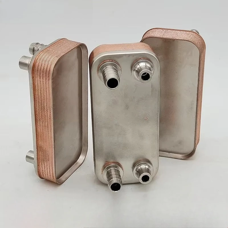 Stainless Steel Brazed Plate Heat Exchanger, Refrigerant-to-Water Condenser, Cooling Heat Exchange Equipment