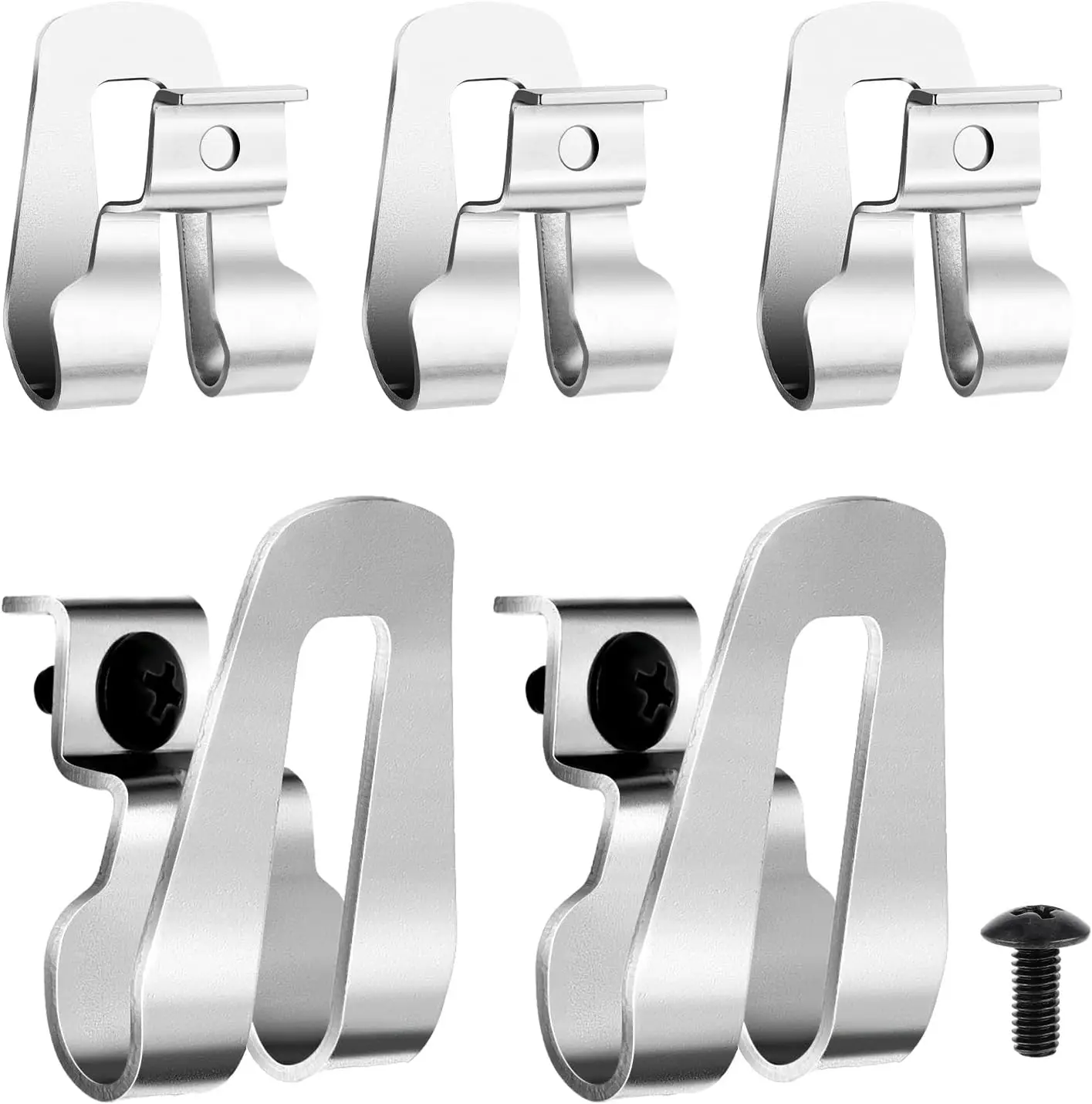 

5pcs Belt Clip Hooks With Screws For Ryobi For Ridgid Impact Driver Drill Holder Stainless Steel Power Tool Part Accessories