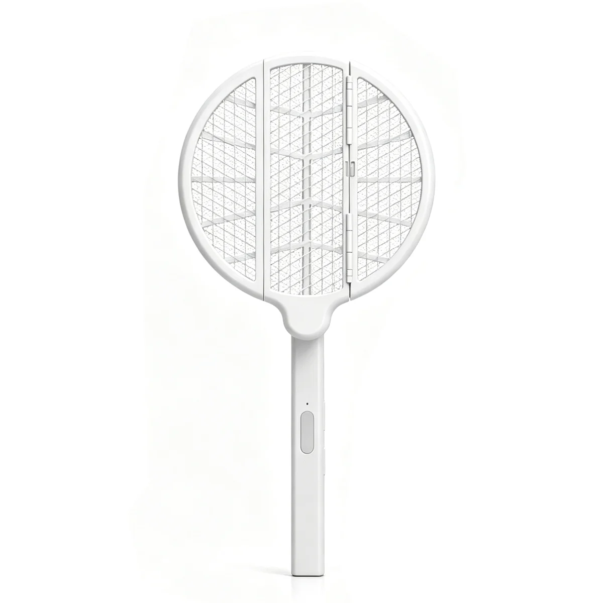 Foldable 3‑In‑1 Electric Mosquito Swatter, Type‑C Rechargeable Insect Zapper Racket, Bug & Fly Killer for Indoor Household Use