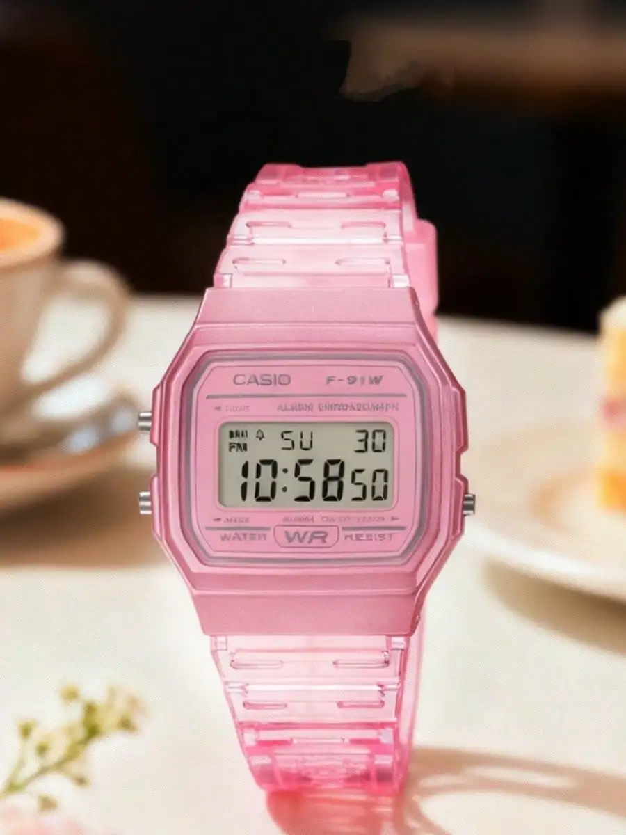 

Часы CASIO унисекс с прозрачным ремешком из силикона, кварцевые, с будильником, хронографом, в различных цветах, винтажный стиль, для повседневной носки и активного отдыха