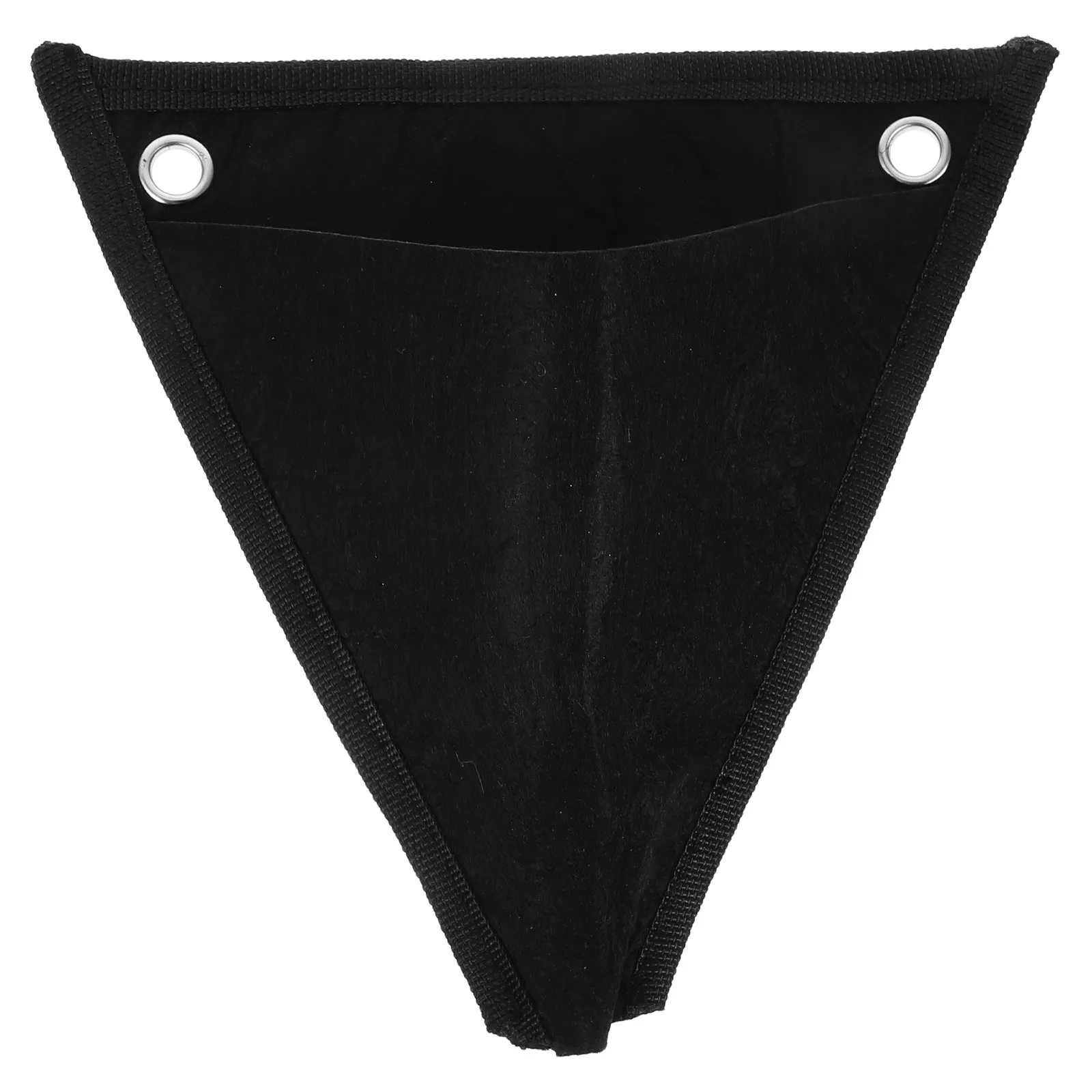 Triangular Wall-Mounted Hanging Flowerpot Black Space-Saving Vertical Planter for Balcony Patio Indoor Outdoor Gardening