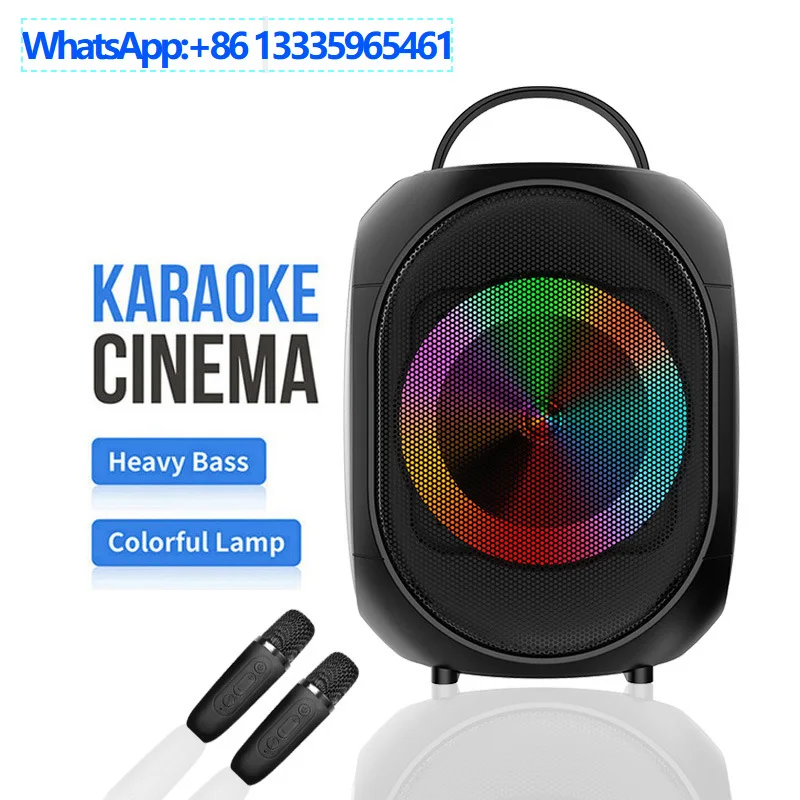 

ZQS-W4106 частный режим фонарь Bluetooth динамик микрофон встроенный домашний караоке с беспроводным микрофоном стерео