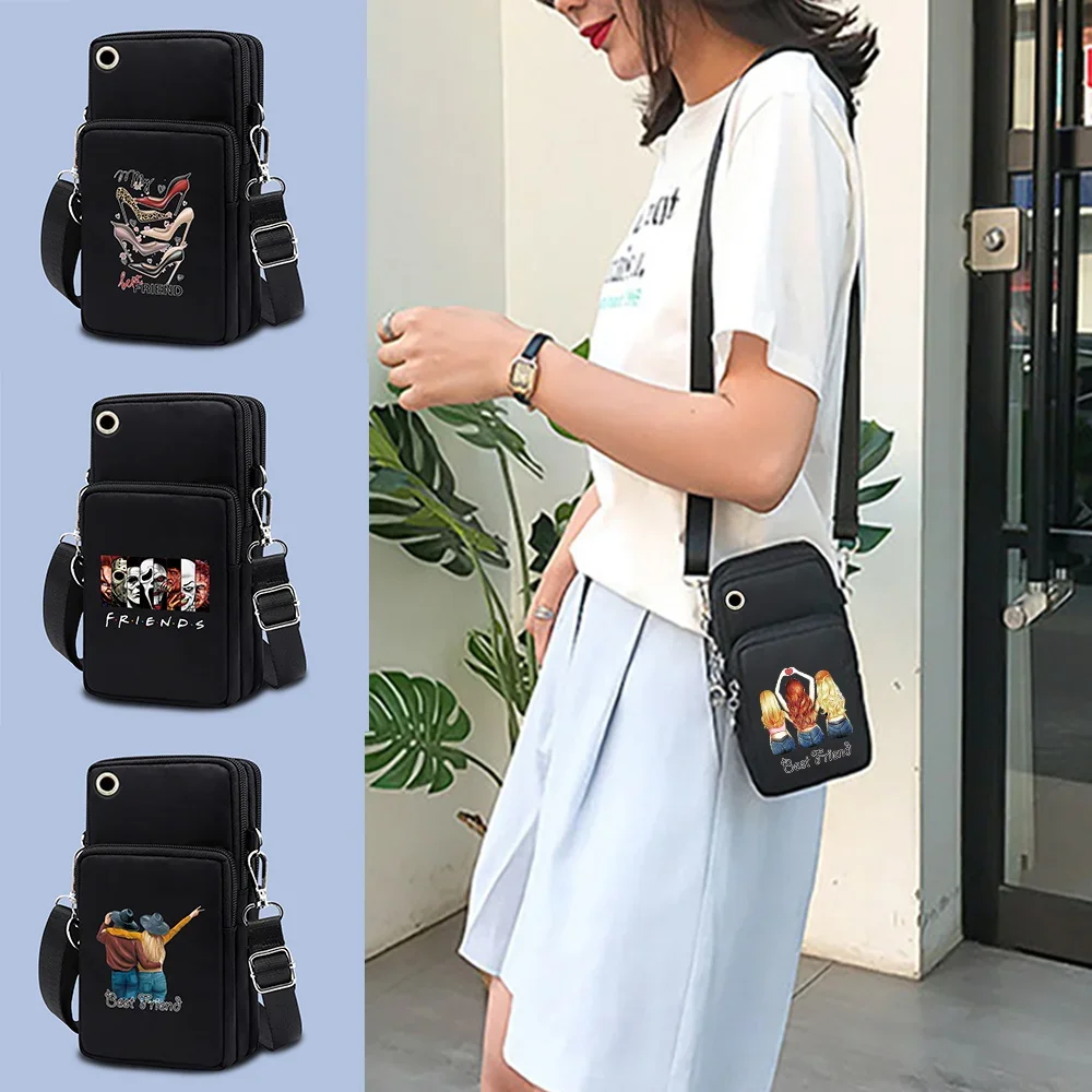 Mobile Phone Bag for IPhone Huawei Xiaomi Samsung Wallet Arm Purse Handbags Women Universal Phone Pouch Bags Friends Friends