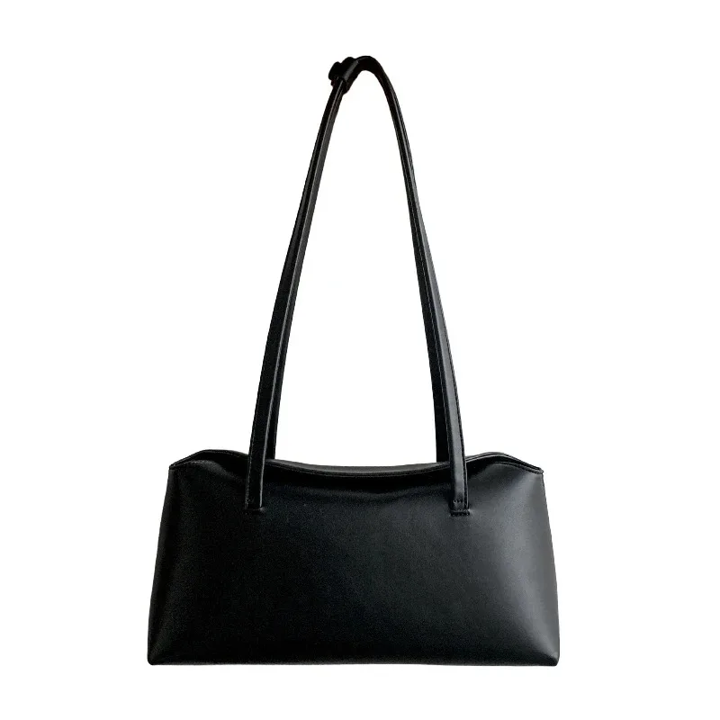 

Minimalist Shoulder Bag Women Soft Faux Leather Solid Color Casual Luxury Handbag Street Fashion 90's Office Commute Female Bags