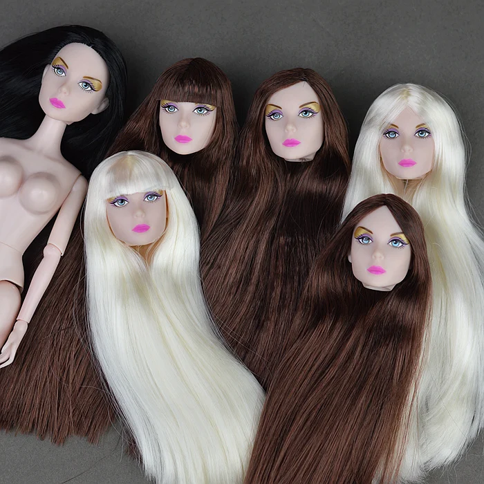 

30 см голова куклы/аксессуары для кукол DIY косплей белая кожа для 1/6 игрушки королева XINYI Lisa куклы игрушки для девочек подарок