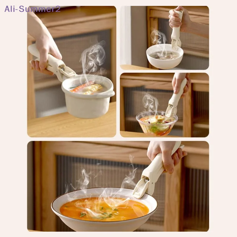 

【Summer2】Non-slip Anti Scalding Clip New Meal Bowls Tongs Silicone Anti Scalding Holder Gripper Durable Kitchen Bowl Clip