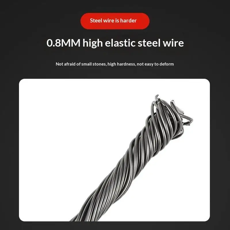 Universal Heavy Duty Steel Wire Grass Trimmer Head Twisted Wires Accessory for Lithium Electric Weed Eaters Gardening Work