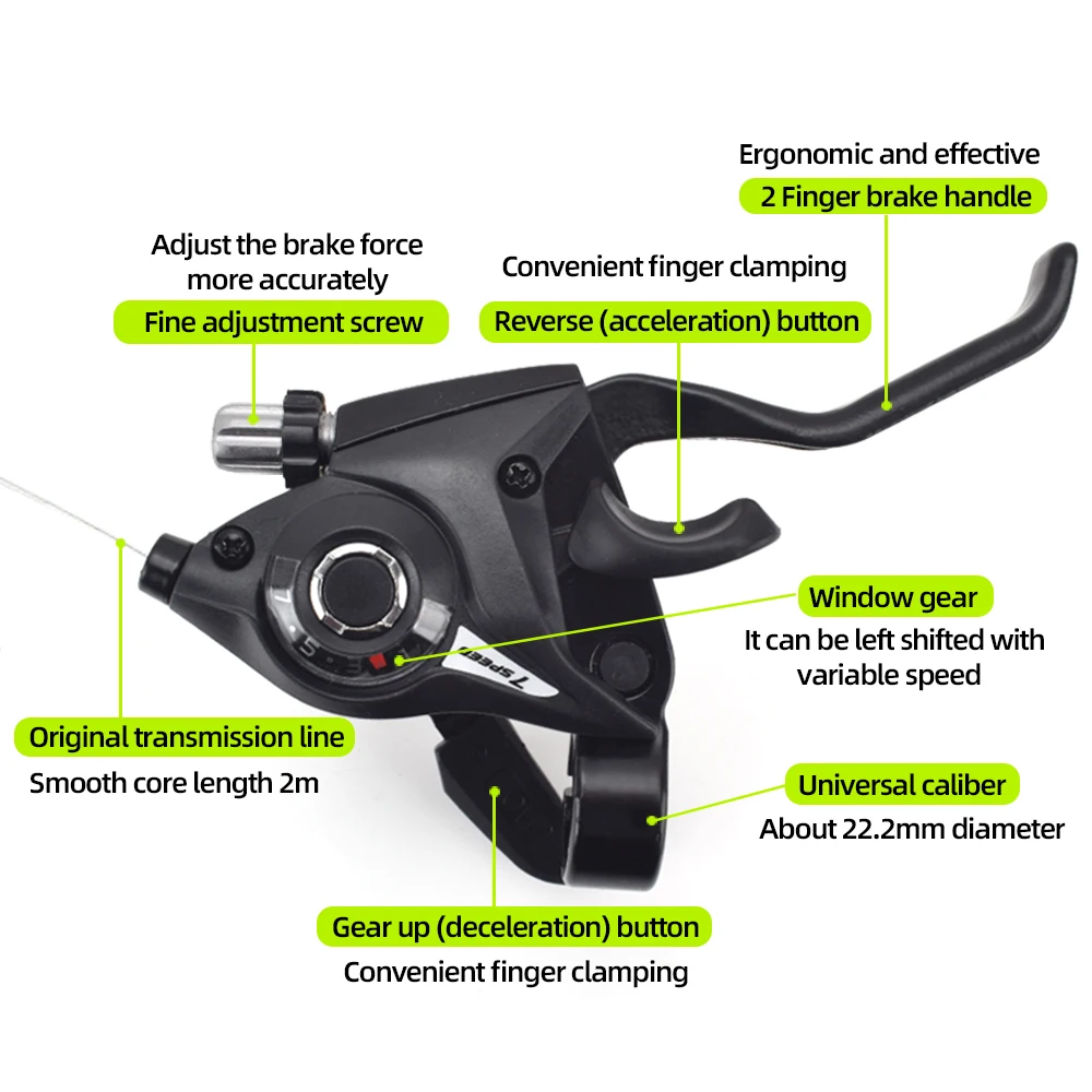 MTB Derailleurs Shift Brake Lever Combo With Inner Cables 3*7 21S 3*8 24 Speed Mountain Bicycle Cycling Accessories