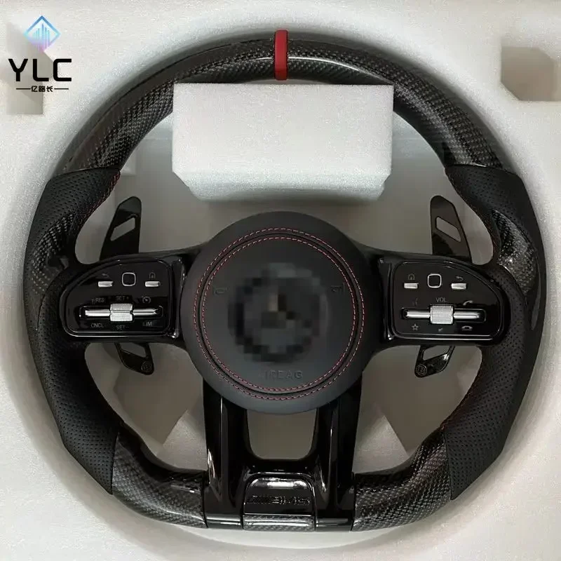 

Good Quality Leather Carbon Fiber Car Steering Wheel for mercede-ben AECSG Class CLS GT