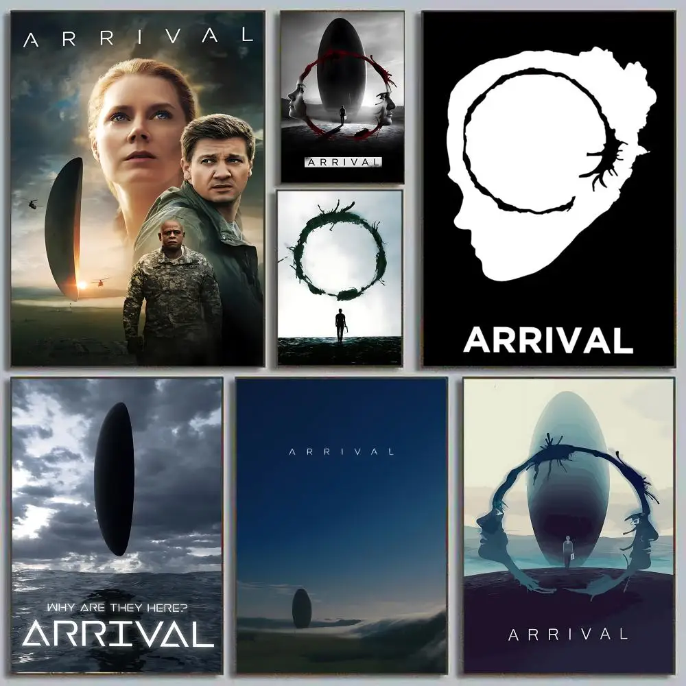 A-Arrival Science Fiction Movie Poster Home decor HD sticky wall waterproof home living room bedroom bar decoration