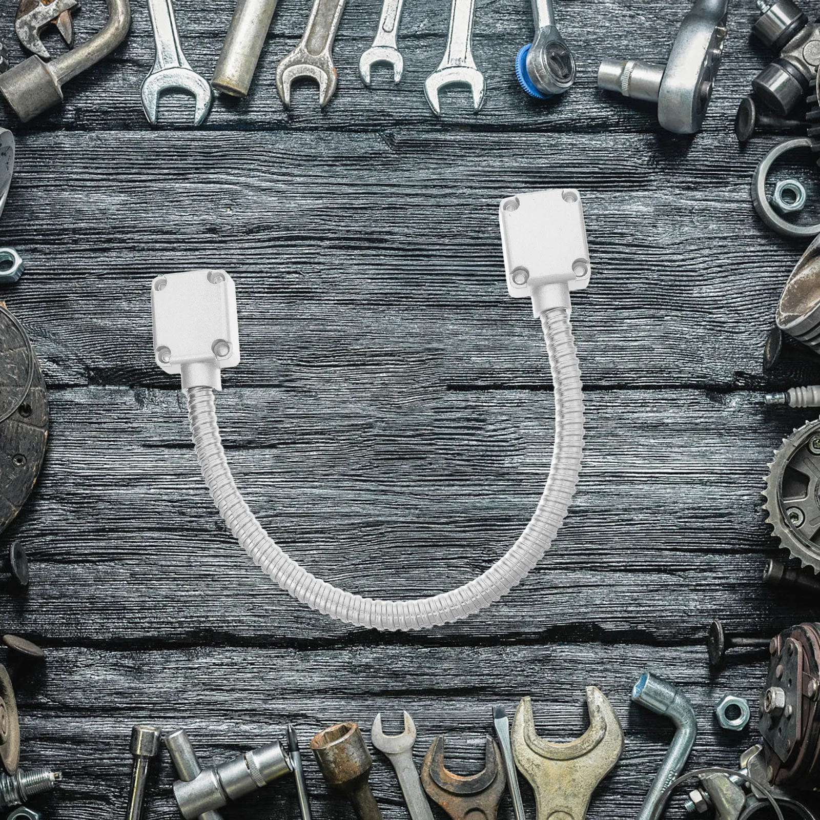 

Stainless Steel Door Loop Protector Heavy-Duty Access Control Wire Tube Protector for Office Home Public Use