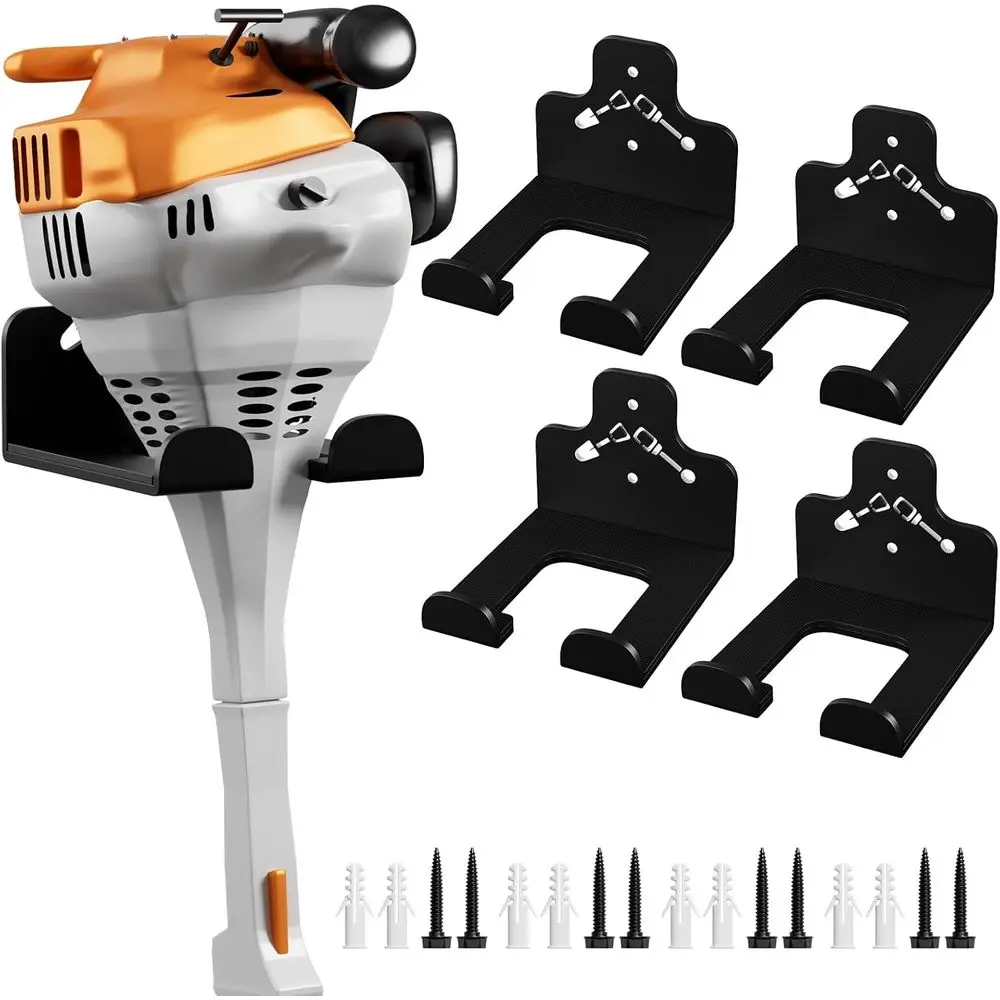 

Сверхмощная настенная стойка для триммера: органайзер для садовых инструментов, электроинструментов и сорняков