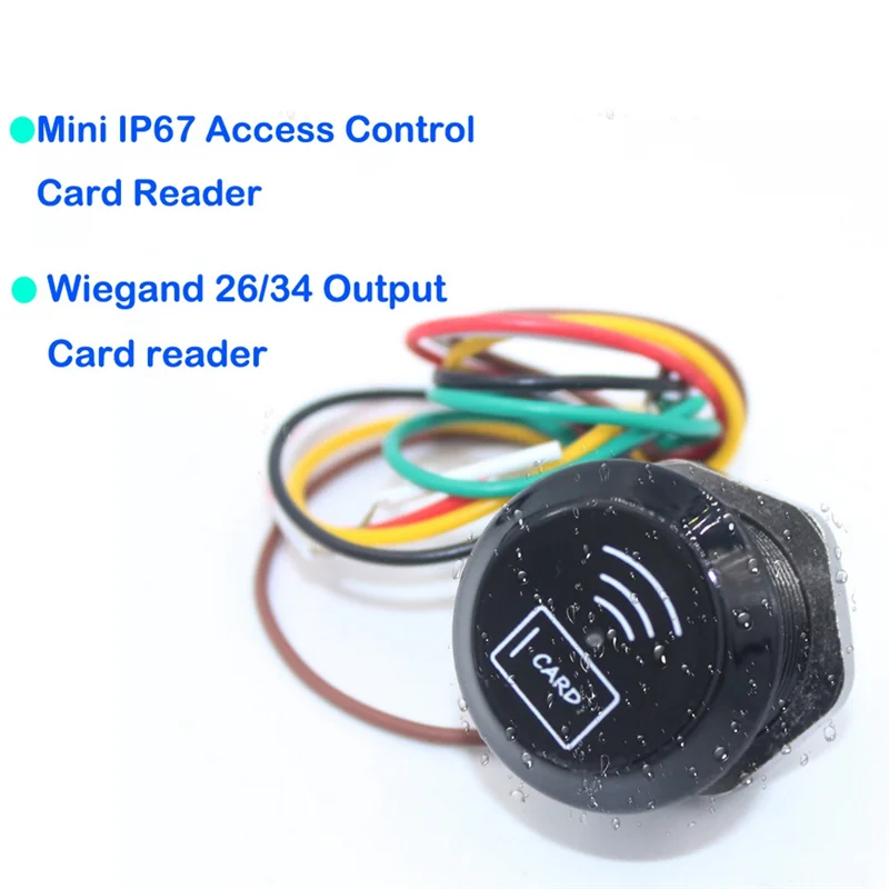 

IP68 Waterproof 13.56Mhz IC Card Reader Wiegand26/34 Card Reader For Access Control System