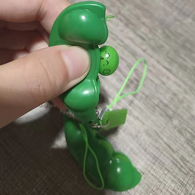 3 قطعة سلسلة المفاتيح ضغط الفول تململ البازلاء هدايا للمراهقين بنين بنات أطفال الكبار القلق الإجهاد الإغاثة اللعب لوازم الحفلات #6