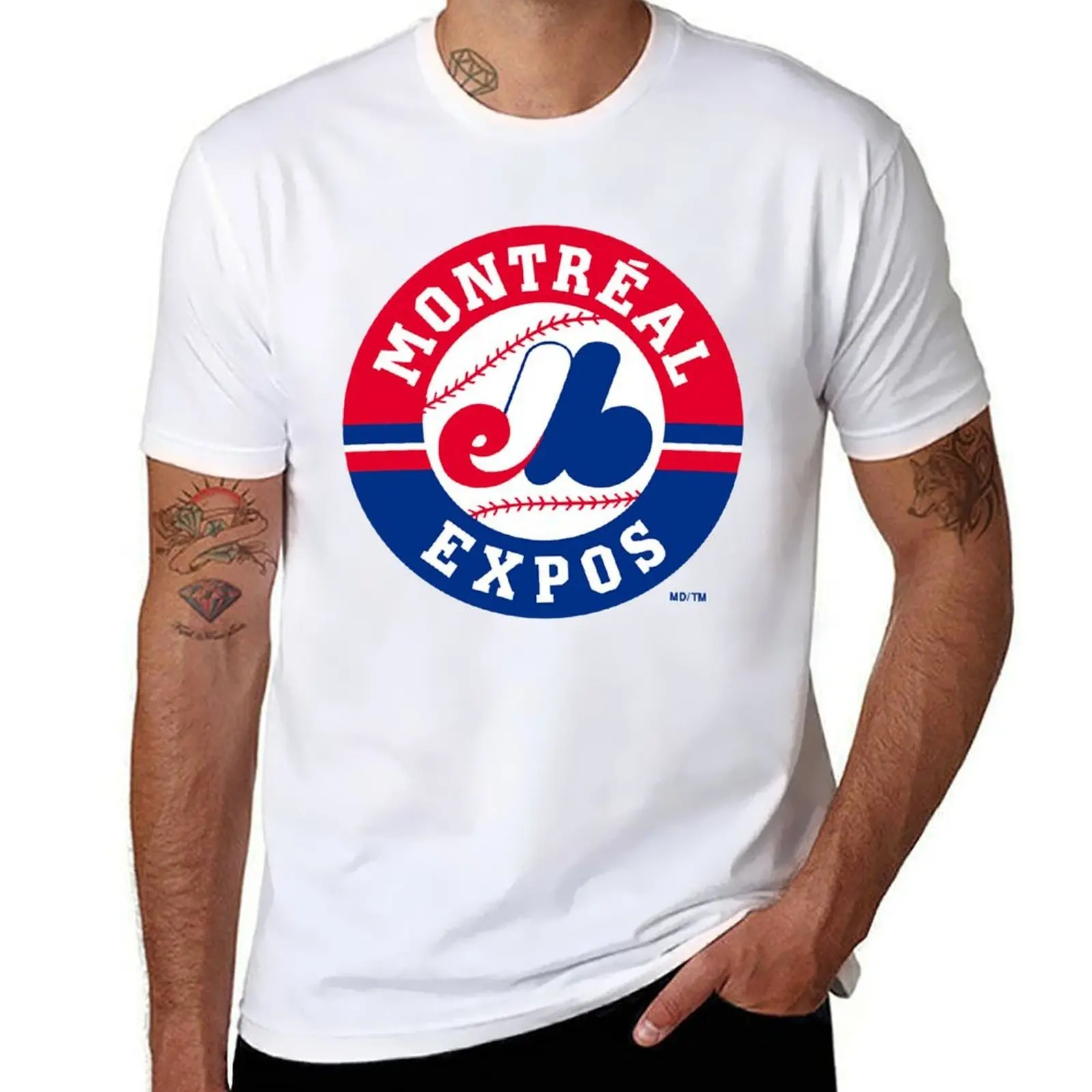 

Expos montreal T-Shirt man t shirt designer t shirts for man cotton T-Shirt