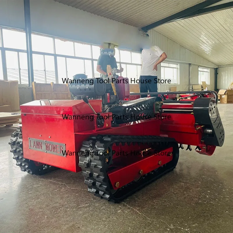 

Self-Propelled Remote Control Crawler Lawn Mower Garden Grass Cutting Machine with Engine and Motor New for Home Use