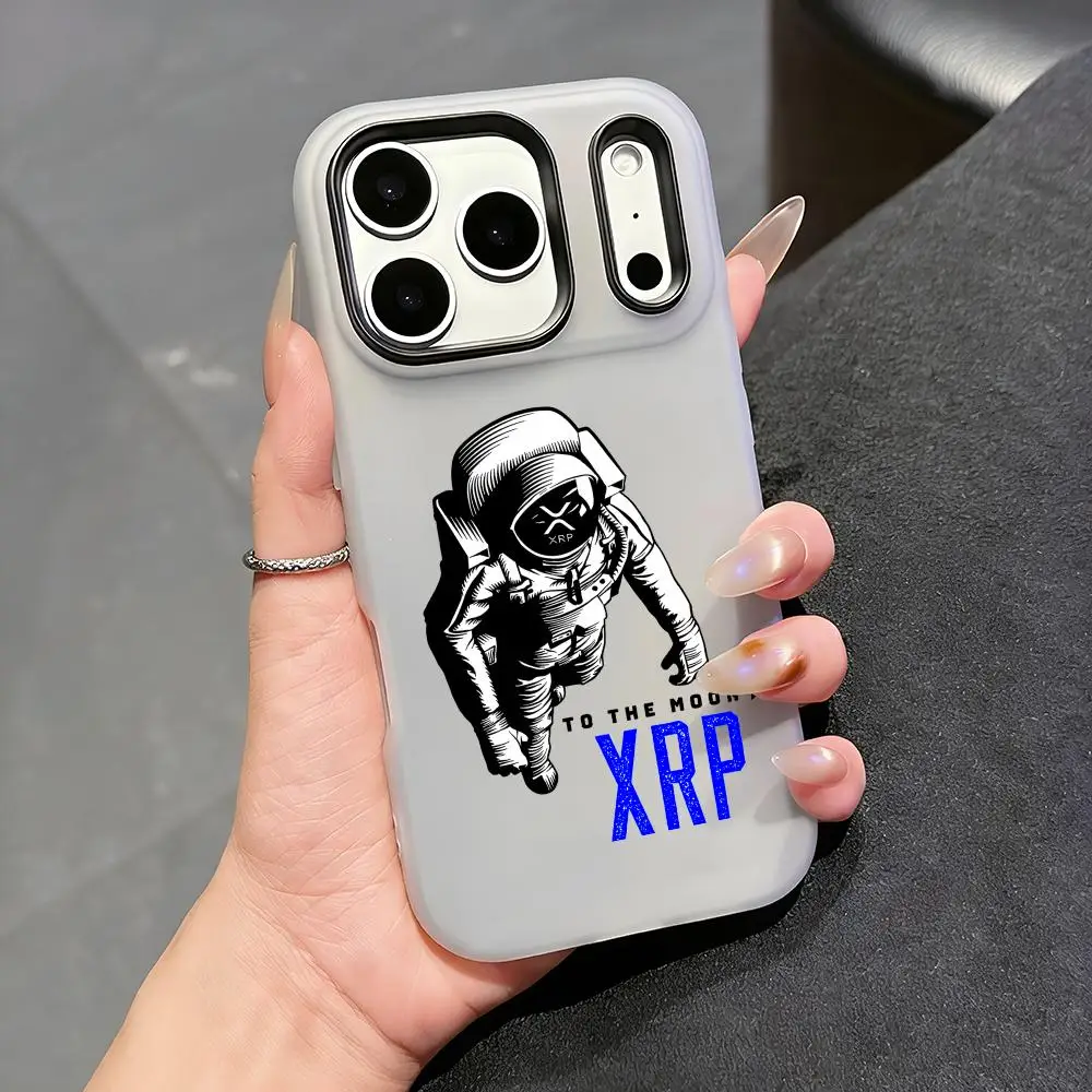 Xrp Ripple Crypto Phone Case Clear TPU Jelly Case for iPhone 17 16 15 14 13 12 11 Pro Max Plus Mini, Slim Protective