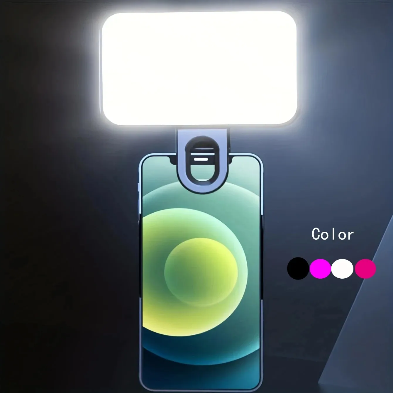 Mini luz de relleno para Selfie, portátil, recargable, 3 modos de brillo ajustable, Clip para iluminación de teléfono y ordenador