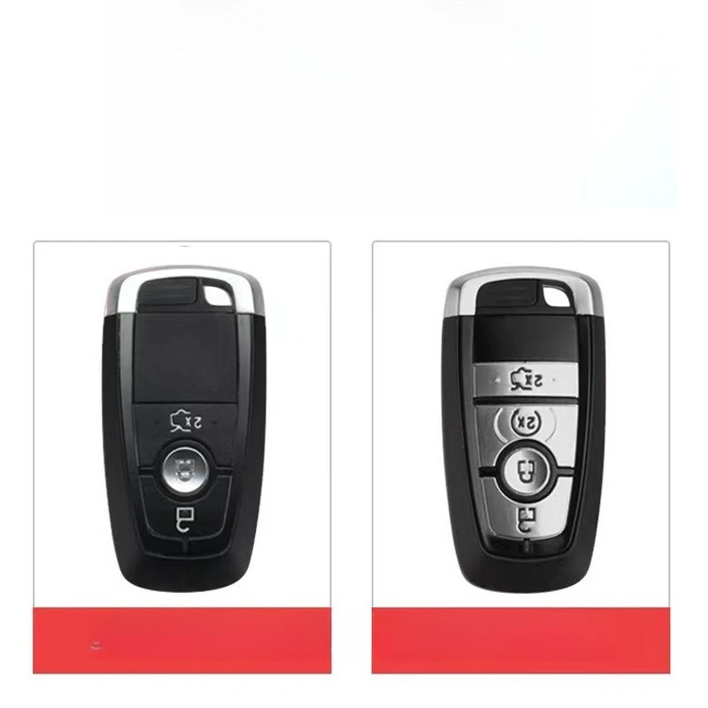 Zinc Alloy Car Key Case Cover Shell Fob Holder for Ford Mondeo Edge L Explorer Escape EVOS Mustang Mach-E F-150 2026 Accessories view 2