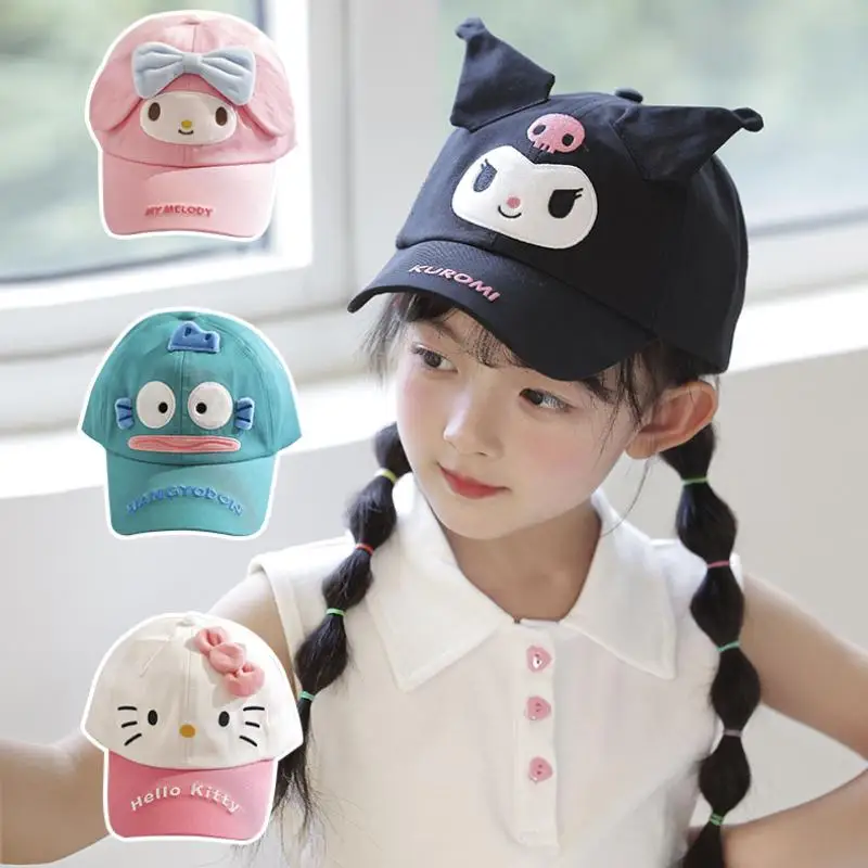 

Cute Cartoon Sanrios Kuromi Hello Kittys Baseball Hat Leisure Versatile Fashion Trend Sunscreen Hat Sunshade Hat Festival Gift