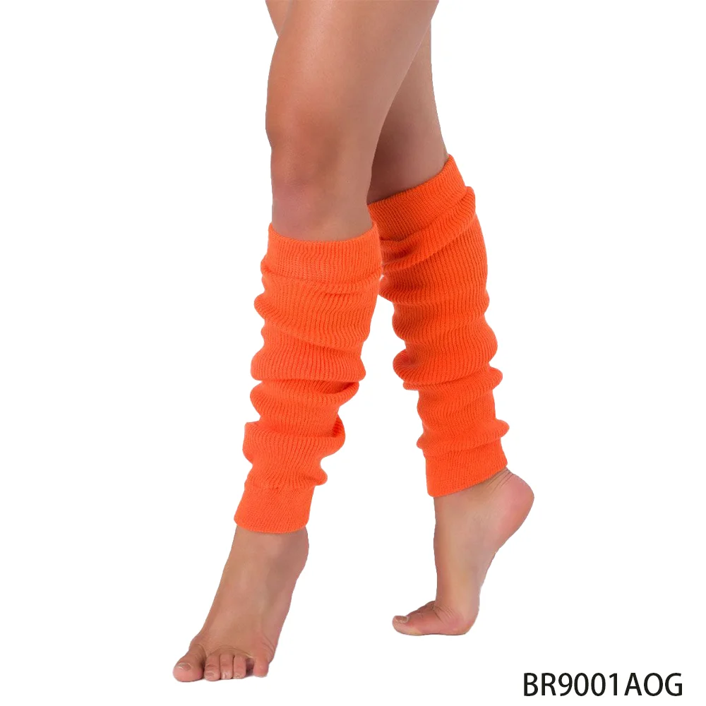 PESENAR Orange Leg Guards From The 1980s, Suitable for Scenarios Such As Parties and Carnivals in The 1980s