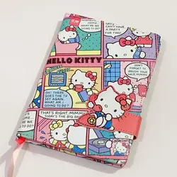 Sanrio Hello Kitty ins Notebook Cinnamoroll Pretty Girl Heart Cute Hard Shell Colorful Page B6 Notebook Learning Stationery Gift