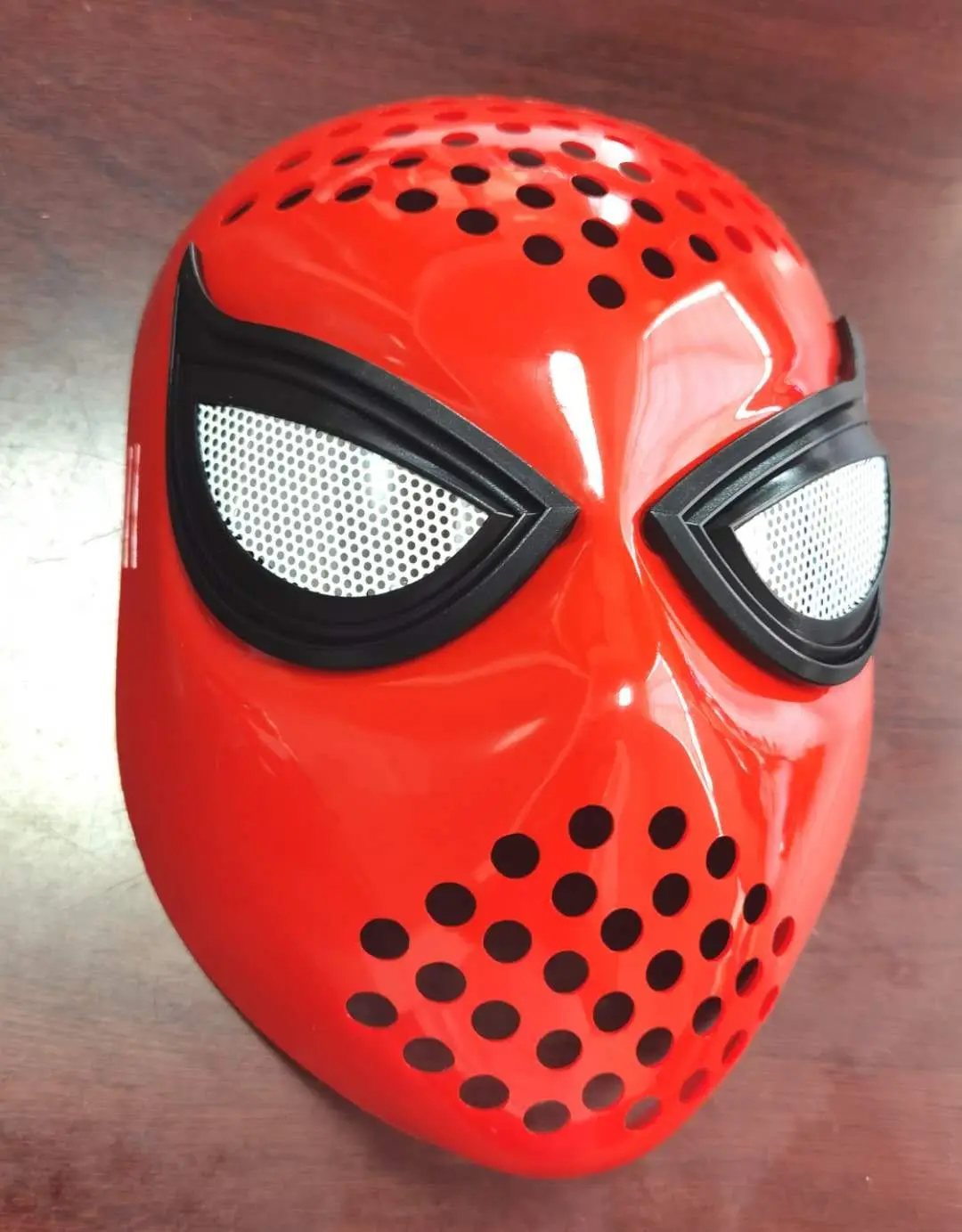 Man From Home  Faceshell Spiderman Cosplay Spider Homecoming Mask Helmet Costume Accessory Elastic Straps Red Black Mask