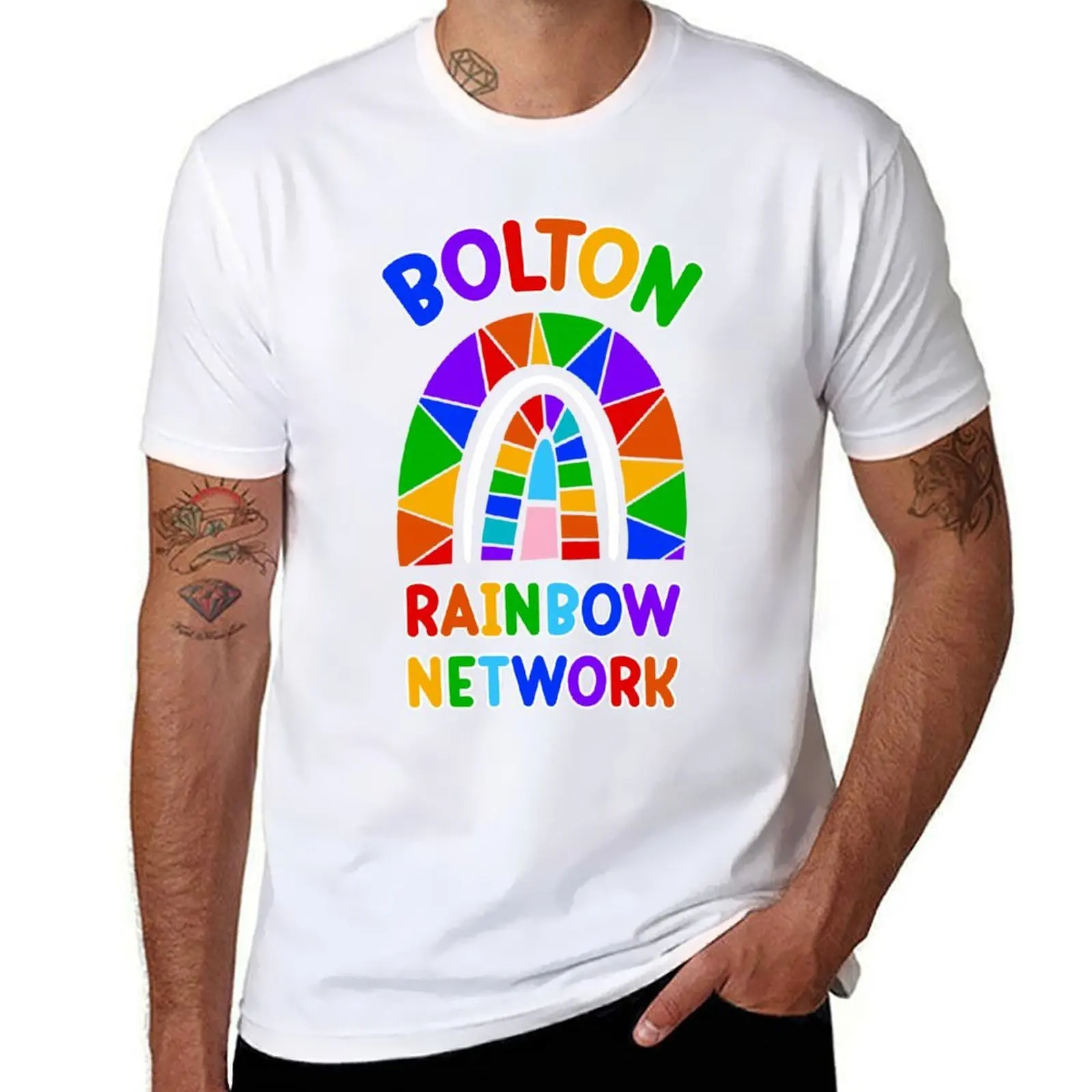 

Bolton Rainbow Network T-Shirt t shirts for man graphic vintage t shirt for man T-Shirt